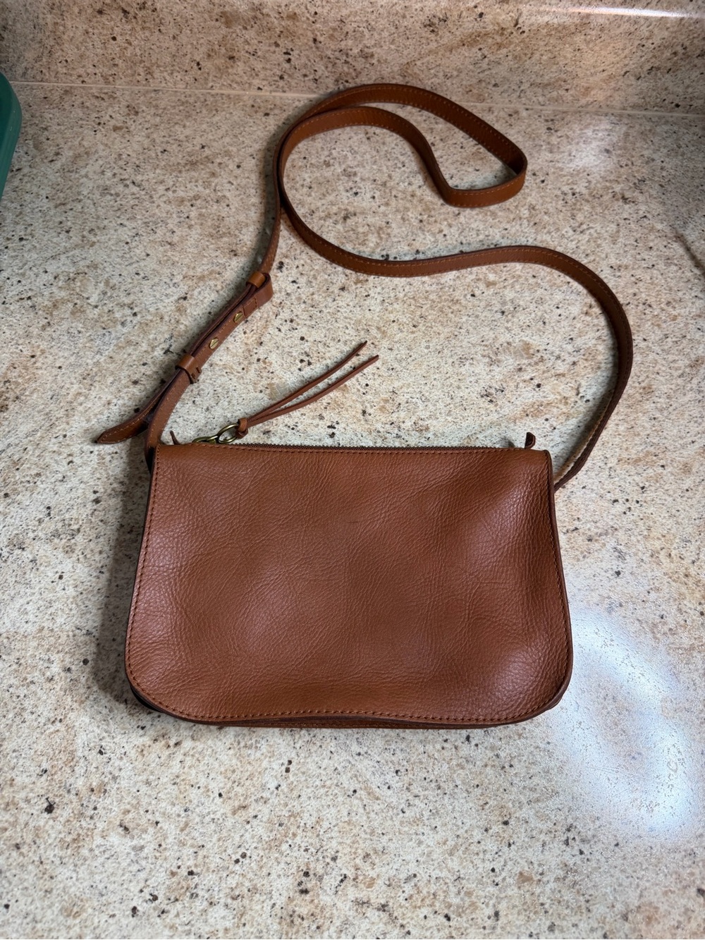 Madewell Cognac Leather Crossbody Bag – New With Tags